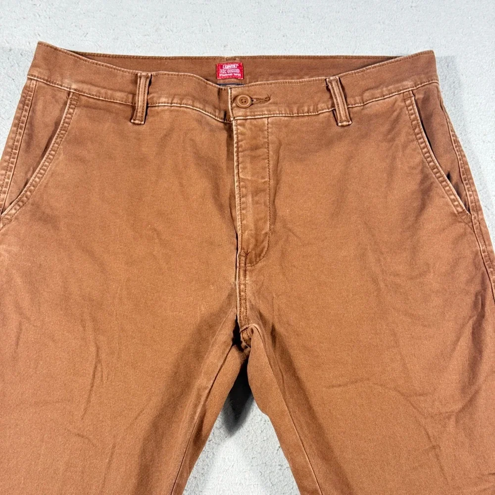 Levis XX Chino Standard Taper Brown Tobacco Pants 36x30 85226-0184